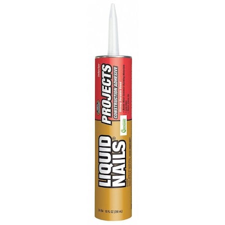 Construction Adhesive, Projects Series, Clear, 10 oz, Cartridge MPN:LN-601