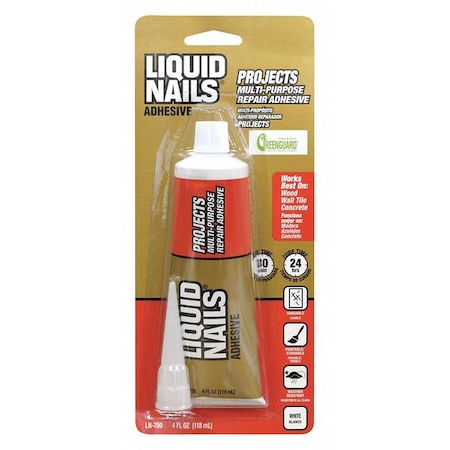 Adhesive, Projects Series, Off-White, 4 oz, Tube MPN:LN-700