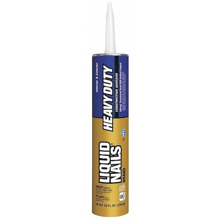 Construction Adhesive, Heavy Duty Series, Gray, 10 oz, Cartridge MPN:LN-903