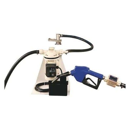 Electric Operated Drum Pump, 115VAC, 8 Max. Flow Rate, 1/10 HP, Polypropylene, 3/4