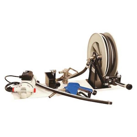 Electric Operated Drum Pump, 115VAC, 8 Max. Flow Rate, 1/10 HP, Polypropylene, 3/4
