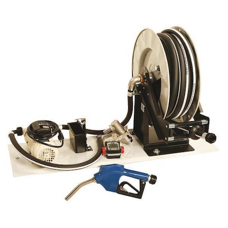 Electric Operated Drum Pump, 115VAC, 8 Max. Flow Rate, 1/10 HP, Polypropylene, 3/4