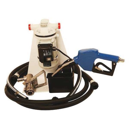 Electric Operated Drum Pump, 115VAC, 8 Max. Flow Rate, 1/10 HP, Polypropylene, 3/4