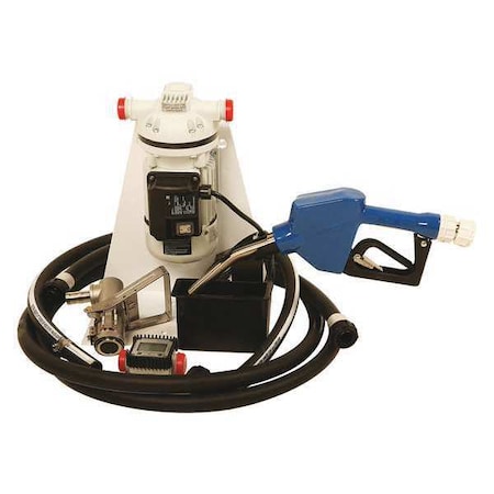 Electric Operated Drum Pump, 115VAC, 8 Max. Flow Rate, 1/10 HP, Polypropylene, 3/4