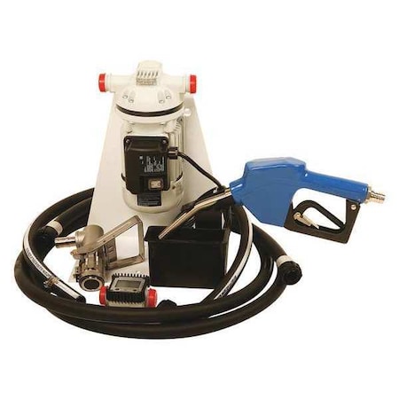 Electric Operated Drum Pump, 115VAC, 8 Max. Flow Rate, 1/10 HP, Polypropylene, 3/4