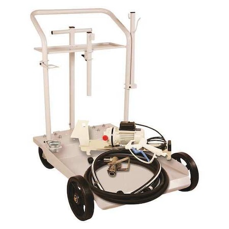 Electric Operated Drum Pump, 115VAC, 8 Max. Flow Rate, 1/10 HP, Polypropylene, 3/4