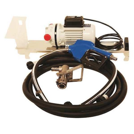 Electric Operated Drum Pump, 115VAC, 8 Max. Flow Rate, 1/10 HP, Polypropylene, 3/4