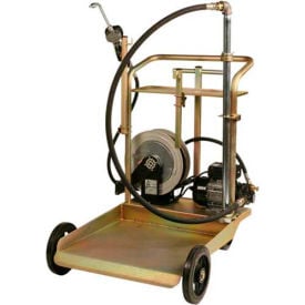 Liquidynamics 51009C-S2 Electric Oil Transfer Cart 55 Gallon Drums W/25' Reel 7 GPM 51009C-S2