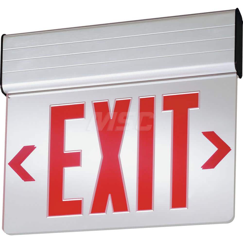 Combination Exit Signs, Mounting Type: Surface Mount, Wall Mount , Number of Faces: 1 , Lamp Type: LED , Number of Heads: 0 , Battery Type: Nickel Cadmium  MPN:144FF1