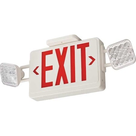 LED Emergency Combo Light, Red or Green Switchable, Square Lamp Heads MPN:ECRG SQ