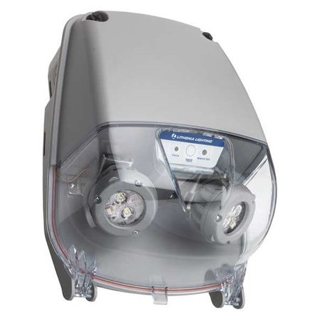 Emergency Light, 6.6W, LED, Plastic, Gray MPN:EXTL SP640L UVOLT LTP HO SDRT