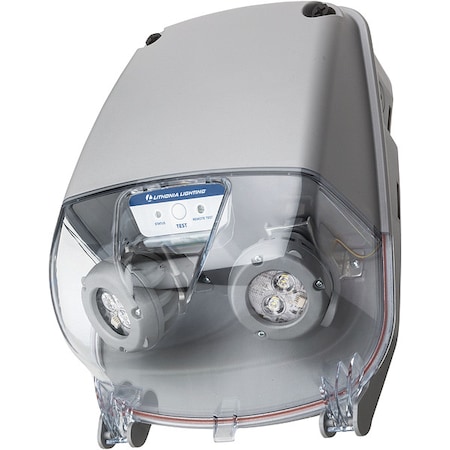 Emergency Light, 6.6W, LED, Plastic, Gray MPN:EXTL SP640L UVOLT LTP SDRT