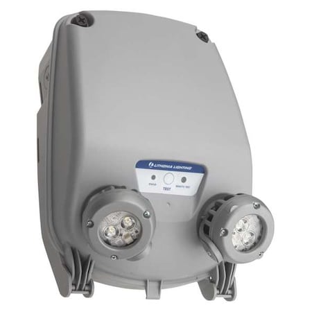 Emergency Light, 6.6W, LED, Plastic, Gray MPN:INDL SP640L UVOLT LTP EHO SDRT