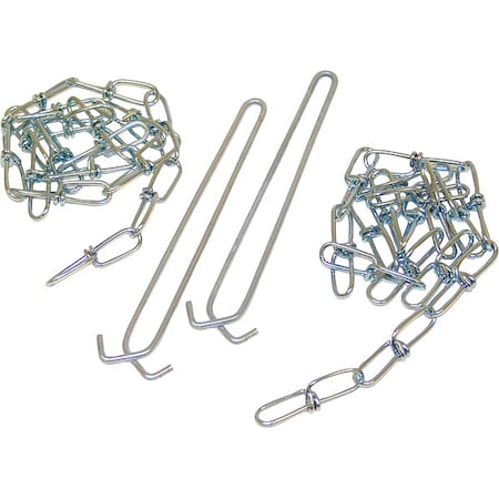 ChainHangingKit, Silver, 21/6inH, 36inL, PK2 MPN:HC36 M12