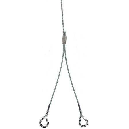 AircraftCableHangingKit, Silver, 120inL, PR MPN:IBAC120 M100
