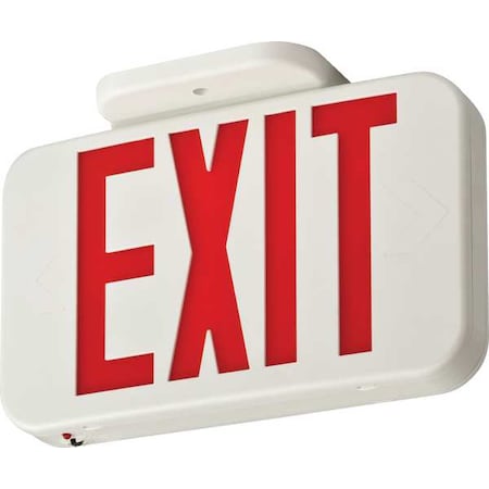 LED Exit Sign, White, 1 or 2 Face(s), LED, Nickel-Metal Hydride MPN:EXRG EL