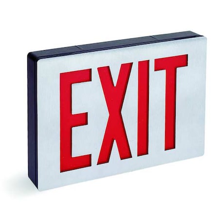 Exit Sign, Black, 1 Face(s), LED, Universal Mount, Nickel Cadmium MPN:LE S 1 R  EL N