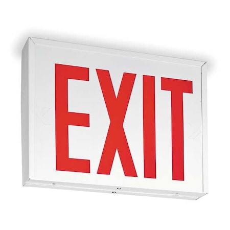 Exit Sign, White, 1 Face(s), LED, Universal Mount, Not Battery Powered MPN:LXNY W 3 R