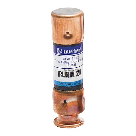 UL Class Fuse, RK5 Class, Time-Delay, 60A, 250V AC, Non-Indicating MPN:FLNR060