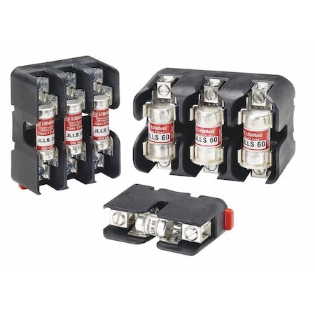 Open Fuse Block, T UL Class, 600V AC/DC Volt Rating, 3 Poles, Box Lug MPN:LFT600603C