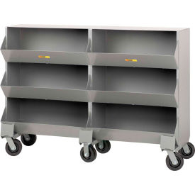 Little Giant® Heavy Duty Steel Mobile Storage Bins MS2-1564 6 Openings 64