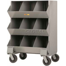 Little Giant® Heavy Duty Steel Mobile Storage Bins MS3-1532 9 Openings 32