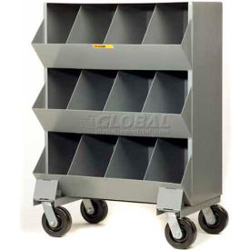 Little Giant® Heavy Duty Steel Mobile Storage Bins MS4-153 12 Openings 32