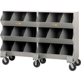 Little Giant® Heavy Duty Steel Mobile Storage Bins MS6-1564 18 Openings 64