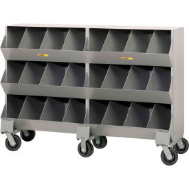 Little Giant® Heavy Duty Steel Mobile Storage Bins MS8-1564 24 Openings 64