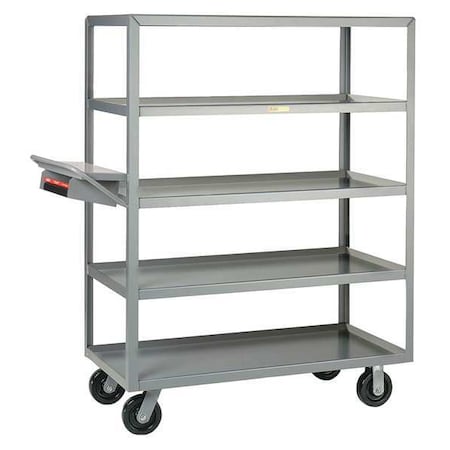 Order-Picking Utility Cart with Lipped Metal Shelves, Steel, 3, 600 lb Load Capacity, 5 Shelves MPN:5ML-2448-6PH-WSP