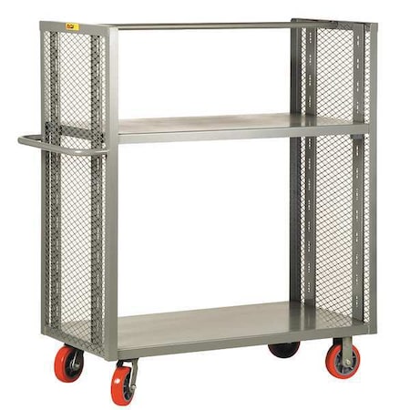12 ga. Steel 2 Sided Mesh Stock Cart 3600 lb. Capacity, 54