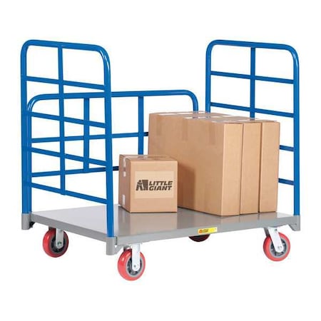 Three-Sided Platform Truck, 3600 lb. MPN:DRB-2460-6PY