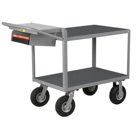 Instrument Cart with Flush Metal Shelves, Steel, 1, 200 lb Load Capacity, 2 Shelves, 64 in L MPN:G-2448-9PM-WSP