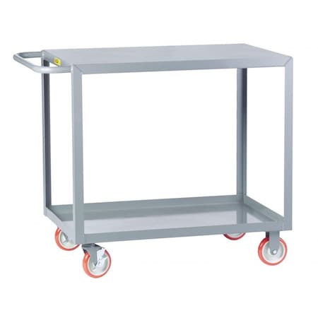 Utility Cart, 12 ga. Steel, 1200 lb Load Capacity, 2 Shelves, 54