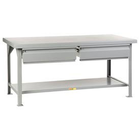 Little Giant® Heavy Duty 7 Gauge Steel Workbench with 2 Drawers - 72
