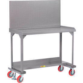 Little Giant® Mobile Heavy Duty Workbench with Pegboard 72