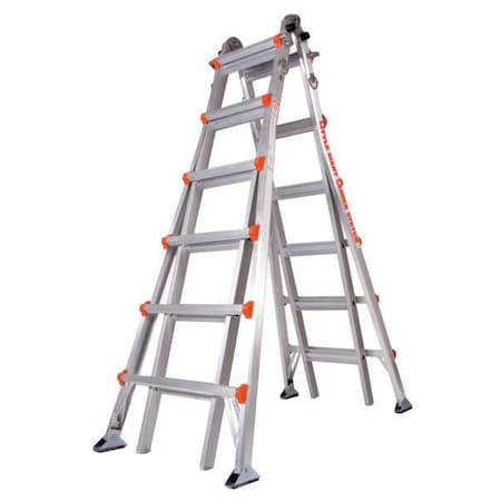 Multipurpose Ladder, 23 ft, Aluminum, 300 lb Load Capacity MPN:10126AS