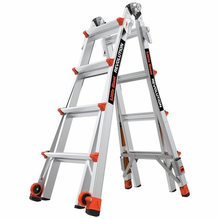 Multipurpose Ladder, Not Available, Aluminum, 300 lb Load Capacity MPN:13117-801