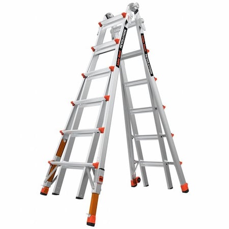 Multipurpose Ladder, Not Available, Aluminum, 300 lb Load Capacity MPN:13126-801