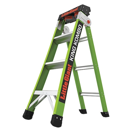 Multipurpose Ladder, Extension Ladder, Leaning Ladder, Stepladder Configuration, 6 ft 10 in MPN:13470-001