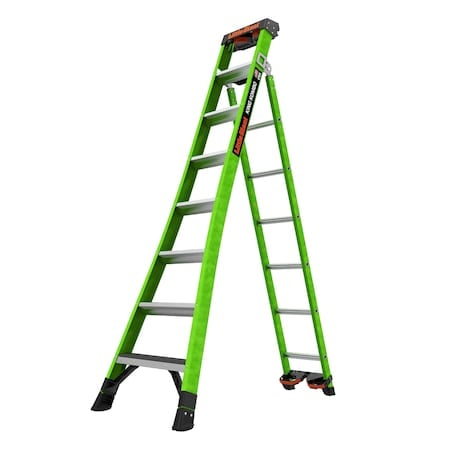 FIBERGLASS COMBINATION LADDER, Extension Ladder, Leaning Ladder, Stepladder Configuration, 17 ft MPN:13908-071