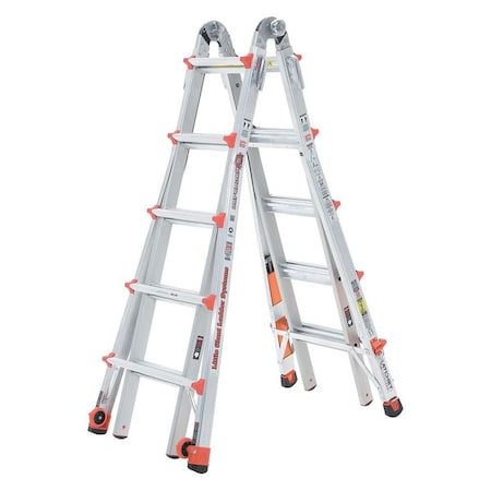 Multipurpose Ladder, 19 ft, Aluminum, 300 lb Load Capacity MPN:15182-882