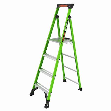6 ft Fiberglass Platform Stepladder, 300 lb Capacity MPN:15396-001
