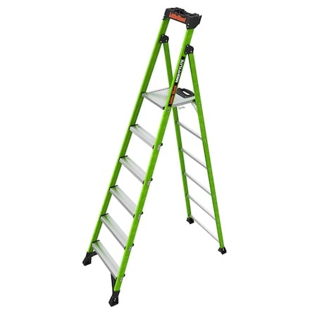 8 ft Fiberglass Platform Stepladder, 300 lb Capacity MPN:15398-001