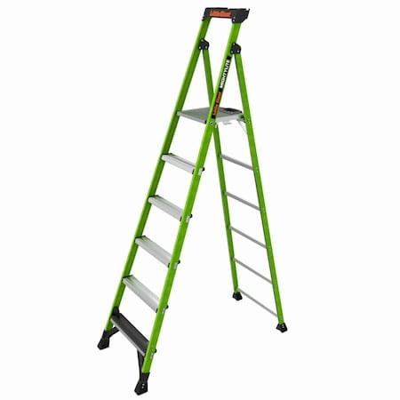 8 ft Fiberglass Platform Stepladder, 375 lb Capacity MPN:15408-001