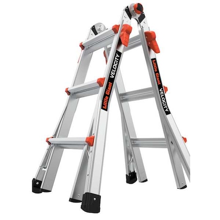 Multipurpose Ladder, 11 ft, Aluminum, 300 lb Load Capacity MPN:15413-001