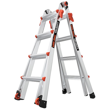 Multipurpose Ladder, 15 ft, Aluminum, 300 lb Load Capacity MPN:15417-001