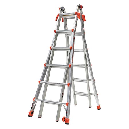 Multipurpose Ladder, 23 ft, Aluminum, 300 lb Load Capacity MPN:15426-001