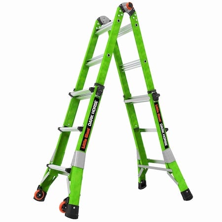 Fiberglass Articulated Extendable Ladder, 93 in, Fiberglass, 300 lb Load Capacity MPN:16113-001