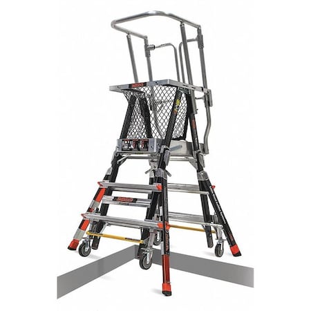 3 to 5 ft Fiberglass, Platform Stepladder, 375 lb Capacity MPN:18503-817